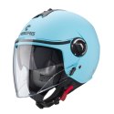 CABERG KASK OTWARTY JET Z BLENDĄ MODEL RIVIERA V4X KOLOR JASNY NIEBIESKI MAT ROZMIAR XS