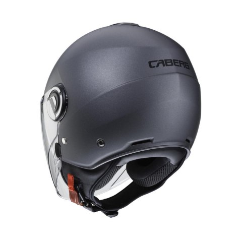 CABERG KASK OTWARTY JET Z BLENDĄ MODEL RIVIERA V4X KOLOR SZARY MAT - GUNMETAL ROZMIAR XXL