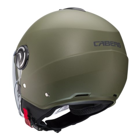 CABERG KASK OTWARTY JET Z BLENDĄ MODEL RIVIERA V4X KOLOR ZIELONY MAT - MILITARY GREEN ROZMIAR XL