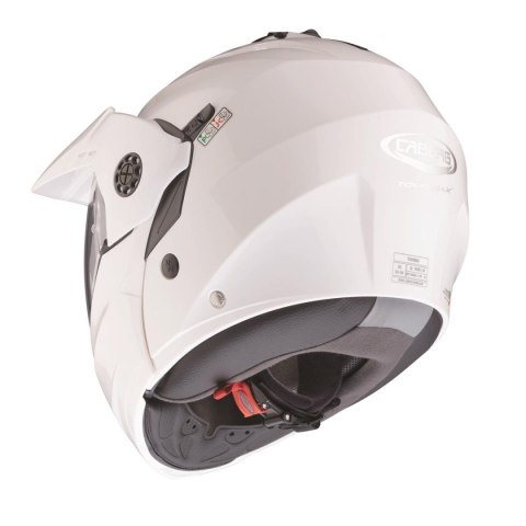 CABERG KASK SZCZĘKOWY FLIP-UP ENDURO MODEL TOURMAX X KOLOR BIAŁY POŁYSK ROZMIAR L (PINLOCK W ZESTAWIE)