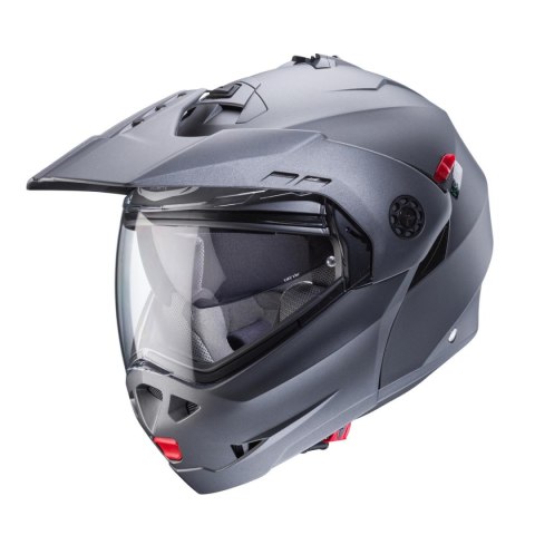 CABERG KASK SZCZĘKOWY FLIP-UP ENDURO MODEL TOURMAX X KOLOR SZARY MAT - GUNMETAL ROZMIAR L (PINLOCK W ZESTAWIE)