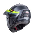 CABERG KASK SZCZĘKOWY FLIP-UP ENDURO MODEL TOURMAX X SARABE KOLOR SZARY MAT/CZARNY/ŻÓŁTY FLUO ROZMIAR M (PINLOCK W ZESTAWIE)