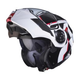 CABERG KASK SZCZĘKOWY FLIP-UP MODEL DUKE EVO MOVE KOLOR CZARNY/BIAŁY/CZERWONY ROZMIAR S (PINLOCK W ZESTAWIE)