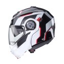 CABERG KASK SZCZĘKOWY FLIP-UP MODEL DUKE EVO MOVE KOLOR CZARNY/BIAŁY/CZERWONY ROZMIAR S (PINLOCK W ZESTAWIE)