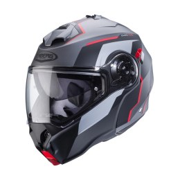 CABERG KASK SZCZĘKOWY FLIP-UP MODEL DUKE EVO MOVE KOLOR SZARY MAT/CZARNY/CZERWONY ROZMIAR L (PINLOCK W ZESTAWIE)