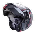 CABERG KASK SZCZĘKOWY FLIP-UP MODEL DUKE EVO MOVE KOLOR SZARY MAT/CZARNY/CZERWONY ROZMIAR S (PINLOCK W ZESTAWIE)