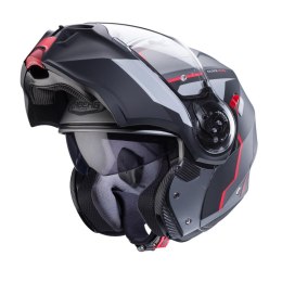 CABERG KASK SZCZĘKOWY FLIP-UP MODEL DUKE EVO MOVE KOLOR SZARY MAT/CZARNY/CZERWONY ROZMIAR S (PINLOCK W ZESTAWIE)