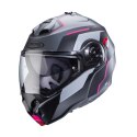 CABERG KASK SZCZĘKOWY FLIP-UP MODEL DUKE EVO MOVE KOLOR SZARY MAT/CZARNY/FUKSJA (INTENSYWNY ODCIEŃ RÓŻOWEGO) ROZMIAR XS (PINLOCK