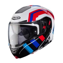 CABERG KASK SZCZĘKOWY FLIP-UP MODEL HORUS X ROAD KOLOR BIAŁY/CZARNY/CZERWONY/NIEBIESKI ROZMIAR M (PINLOCK W ZESTAWIE)