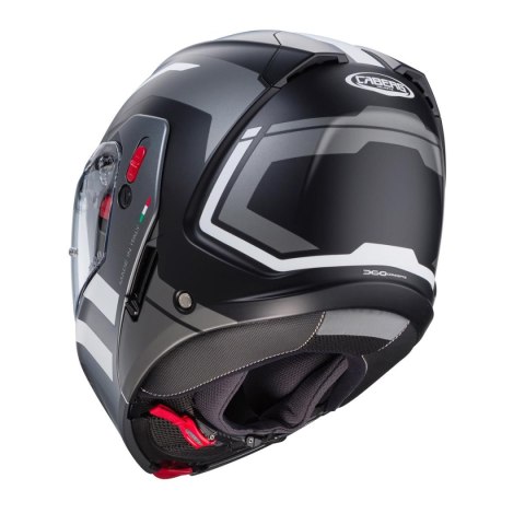 CABERG KASK SZCZĘKOWY FLIP-UP MODEL HORUS X ROAD KOLOR CZARNY MAT/SZARY/BIAŁY ROZMIAR XL (PINLOCK W ZESTAWIE)