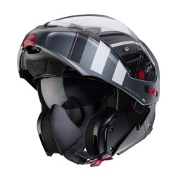 CABERG KASK SZCZĘKOWY FLIP-UP MODEL HORUS X ROAD KOLOR CZARNY MAT/SZARY/BIAŁY ROZMIAR M (PINLOCK W ZESTAWIE)