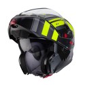 CABERG KASK SZCZĘKOWY FLIP-UP MODEL HORUS X ROAD KOLOR SZARY MAT/CZARNY/ŻÓŁTY FLUO ROZMIAR L (PINLOCK W ZESTAWIE)
