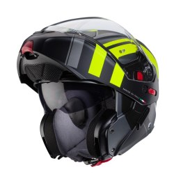 CABERG KASK SZCZĘKOWY FLIP-UP MODEL HORUS X ROAD KOLOR SZARY MAT/CZARNY/ŻÓŁTY FLUO ROZMIAR M (PINLOCK W ZESTAWIE)