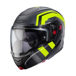 CABERG KASK SZCZĘKOWY FLIP-UP MODEL HORUS X ROAD KOLOR SZARY MAT/CZARNY/ŻÓŁTY FLUO ROZMIAR S (PINLOCK W ZESTAWIE)