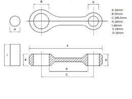 NAMURA KORBOWÓD YAMAHA X-MAX/X-CITY 125 '06-'16 ,YZF 125 '08-'16,WR 125X '09-'17,BETA,RIEJU,HM-MOTO,FANTIC 125,SILNIK MINARELLI 