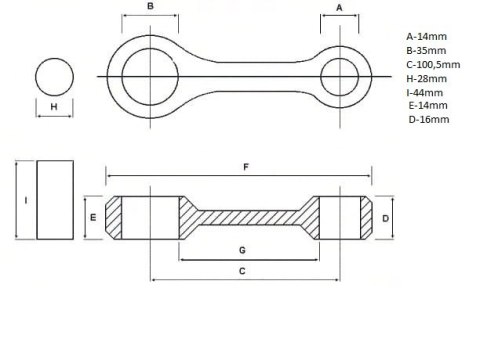 NAMURA KORBOWÓD YAMAHA X-MAX/X-CITY 125 '06-'16 ,YZF 125 '08-'16,WR 125X '09-'17,BETA,RIEJU,HM-MOTO,FANTIC 125,SILNIK MINARELLI 
