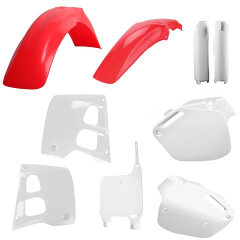 POLISPORT KOMPLET PLASTIKÓW (FULL KIT) HONDA CR 125 '91-'92; CR 250 '90-'91 W ZESTAWIE TABLICA PRZEDNIA (8680700001) I OSŁONY AM
