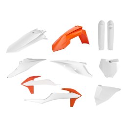 POLISPORT KOMPLET PLASTIKÓW (FULL KIT) KTM SX/SX-F '19-'22 W ZESTAWIE TABLICA PRZEDNIA (8666400008) I OSŁONY AMORTYZATORÓW (8398