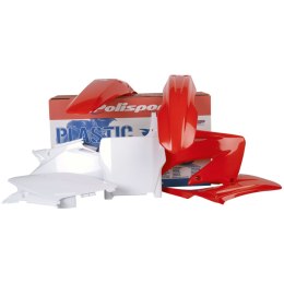 POLISPORT KOMPLET PLASTIKÓW HONDA CR 125 '04-'07; CR 250 '04-'07 KOLOR OEM CZERWONY BIAŁY
