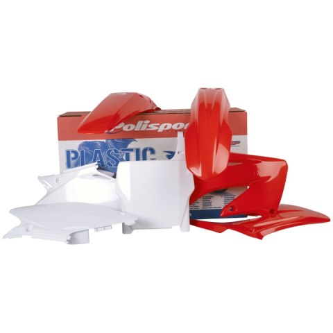 POLISPORT KOMPLET PLASTIKÓW HONDA CR 125 '04-'07; CR 250 '04-'07 KOLOR OEM CZERWONY BIAŁY