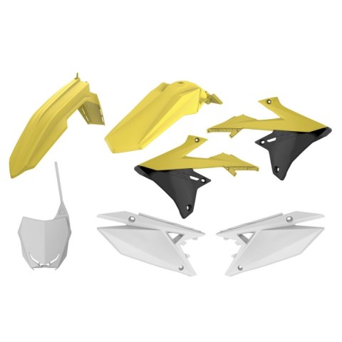 POLISPORT KOMPLET PLASTIKÓW SUZUKI RMZ 250 '19-'24; RMZ 450 '18-'24 KOLOR OEM ŻÓŁTY