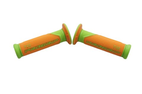 PROGRIP MANETKI PG732 ROAD (22+25MM, DŁ.125MM) KOLOR POMARAŃCZOWY FLUO/ZIELONY FLUO (DWUSKŁADNIKOWE) (732-390)