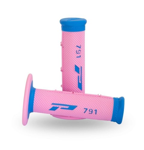 PROGRIP MANETKI PG791 OFF ROAD (22+25MM, DŁ.115MM) KOLOR NIEBIESKI/RÓŻOWY (DWUSKŁADNIKOWE) (791-388) (PG791LB/PN)