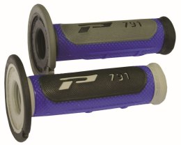 PROGRIP MANETKI PG791 OFF ROAD (22+25MM, DŁ.115MM) KOLOR SZARY/NIEBIESKI (DWUSKŁADNIKOWE) (791-386) (PG791BL/GR)
