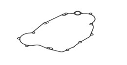 XRADICAL(ARTEIN GASKETS) USZCZELKA POKRYWY SPRZĘGŁA (WEWNĘTRZNA) KAWASAKI KXF 450 '06-'08 (KX 450F), KLX 450R '08-'19, KFX 450R 