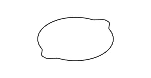 XRADICAL(ARTEIN GASKETS) USZCZELKA POKRYWY SPRZĘGŁA (ZEWNĘTRZNA) O-RING YAMAHA YZ 250 '03-'21 , YZ 250X '16-'21