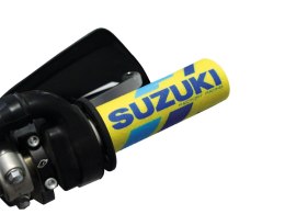 BLACKBIRD NAKŁADKI OCHRONNE NA MANETKI LOGO SUZUKI KSRT RESTYLE 22 KOLOR ŻÓŁTY NIEBIESKI