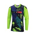LEATT NOWOŚĆ KOSZULKA MOTO 5.5 ULTRAWELD JERSEY JUNGLE KOLOR CZARNY/GRANATOWY/ZIELONY FLUO ROZMIAR L