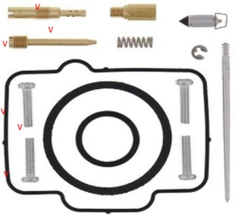 BEARING WORX ZESTAW NAPRAWCZY GAŹNIKA HONDA CR 250R '00, (26-1166)