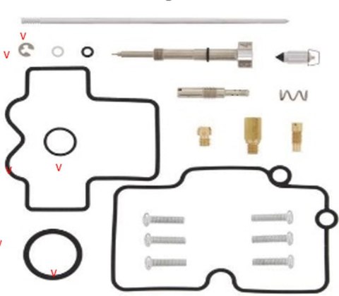 BEARING WORX ZESTAW NAPRAWCZY GAŹNIKA SUZUKI RMZ 250 '04-'06 (26-1490)