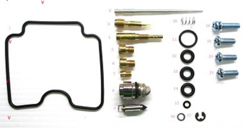 BEARING WORX ZESTAW NAPRAWCZY GAŹNIKA YAMAHA YFM 350 GRIZZLY RAPTOR '07-'11, YFM 350BA/FA BRUIN '04-'06 (26-1264)