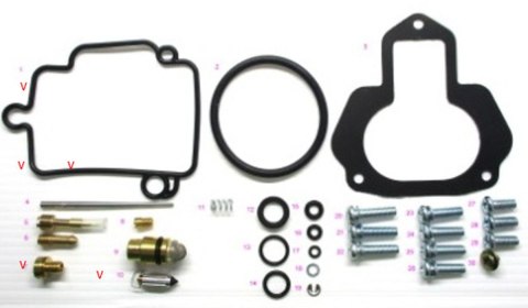 BEARING WORX ZESTAW NAPRAWCZY GAŹNIKA YAMAHA YFM 350ER MOTO-4 '87, YFM 350FW BIG BEAR '87-'98 (26-1386)