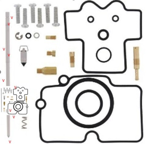 BEARING WORX ZESTAW NAPRAWCZY GAŹNIKA YAMAHA YZ 450F '05-'06 (26-1271)