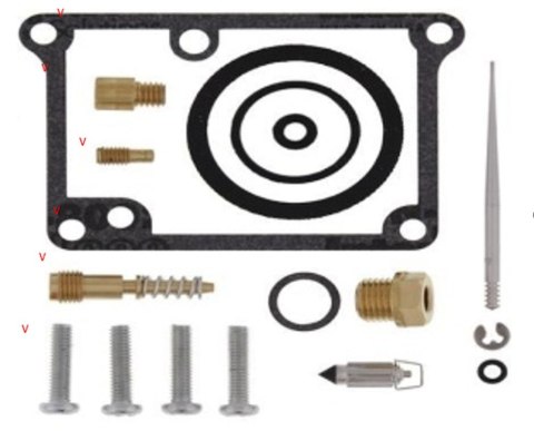BEARING WORX ZESTAW NAPRAWCZY GAŹNIKA YAMAHA YZ 80 '86-'92 (26-1335)