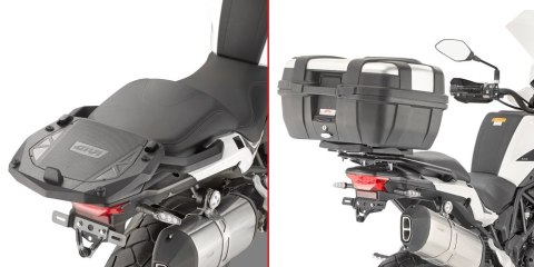 GIVI STELAŻ KUFRA CENTRALNEGO MONOLOCK (BEZ PŁYTY) - BENELLI TRK 502 X (20) (KR8711)