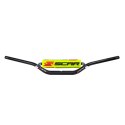 SCAR RACING KIEROWNICA Z POPRZECZKĄ 28,6MM MODEL MCGRATH/SHORT BEND KOLOR CZARNY GĄBKA ŻÓŁTY/BIAŁY