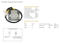 DZE REGULATOR NAPIĘCIA HONDA NX650 DOMINATOR '95-'99, '02 (31600-MAN-621) (12V/35A)