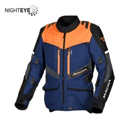 MACNA WYPRZEDAŻ KURTKA DOMANE MOTORCYCLE JACKET DARK BLUE/ORANGE/BLACK KOLOR GRANATOWY/POMARAŃCZOWY/CZARNY ROZMIAR M