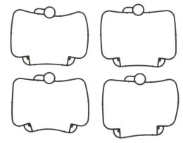 TOURMAX USZCZELKA KOMORY PŁYWAKOWEJ GAŹNIKA (4 SZT.) YAMAHA 600F GRIZZLY '98-'01 (OEM: 4WV-14147-20) (MADE IN JAPAN) (GUMA VITON