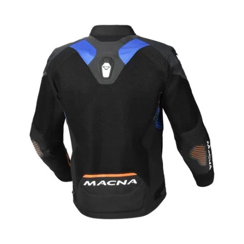 MACNA WYPRZEDAŻ KURTKA (MESH) NOVIC MOTORCYCLE JACKET BLACK/BLUE/ORANGE KOLOR CZARNY/NIEBIESKI ROZMIAR M