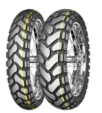 MITAS OPONA 120/70B19 E-07+ ENDURO TRAIL 60T TL DAKAR (ŻÓŁTY PASEK) PRZÓD DOT 13/2023 (24142) WYCOFANE- ZAMIENNIK:70001034 WYCOF