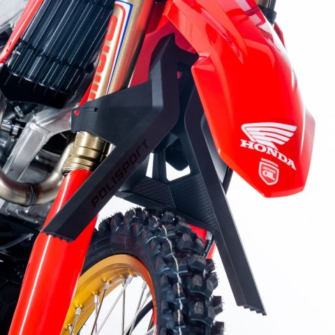 POLISPORT BLOKADA TRANSPORTOWA AMORTYZATORÓW / PODSTAWA BOCZNA MOTOCYKLA KOLOR CZARNY