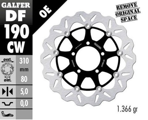 GALFER TARCZA HAMULCOWA PRZÓD KAWASAKI Z 800 '13-; ZX-6R (636) '13-; ZX 10R NINJA '08-; VERSYS 1000 '15-; GTR 1400 '07-; ZZR 140