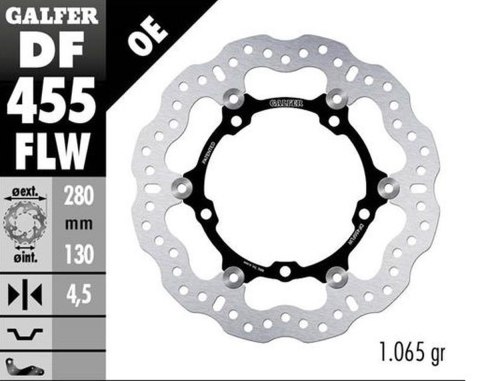 GALFER TARCZA HAMULCOWA PRZÓD YAMAHA MT 07 (ABS) '14-'20; TRACER GT '16-; SRX 700 '15-; XTZ 700 TENERE '19-23 (WAVE FLOATING) (2