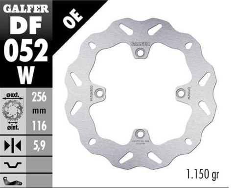GALFER TARCZA HAMULCOWA TYŁ HONDA CRF 1000L AFRICA TWIN '15-'23 (WAVE FIXED) (310X62X3MM)