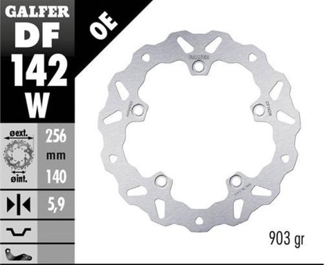 GALFER TARCZA HAMULCOWA TYŁ HONDA CRF 1100L AFRICA TWIN '20- (WAVE FIXED) (256X140X5,9MM)